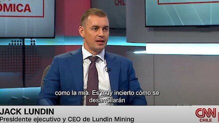 President & CEO Jack Lundin talks both organic and transformational growth opportunities in the Atacama Region with CNN Chile